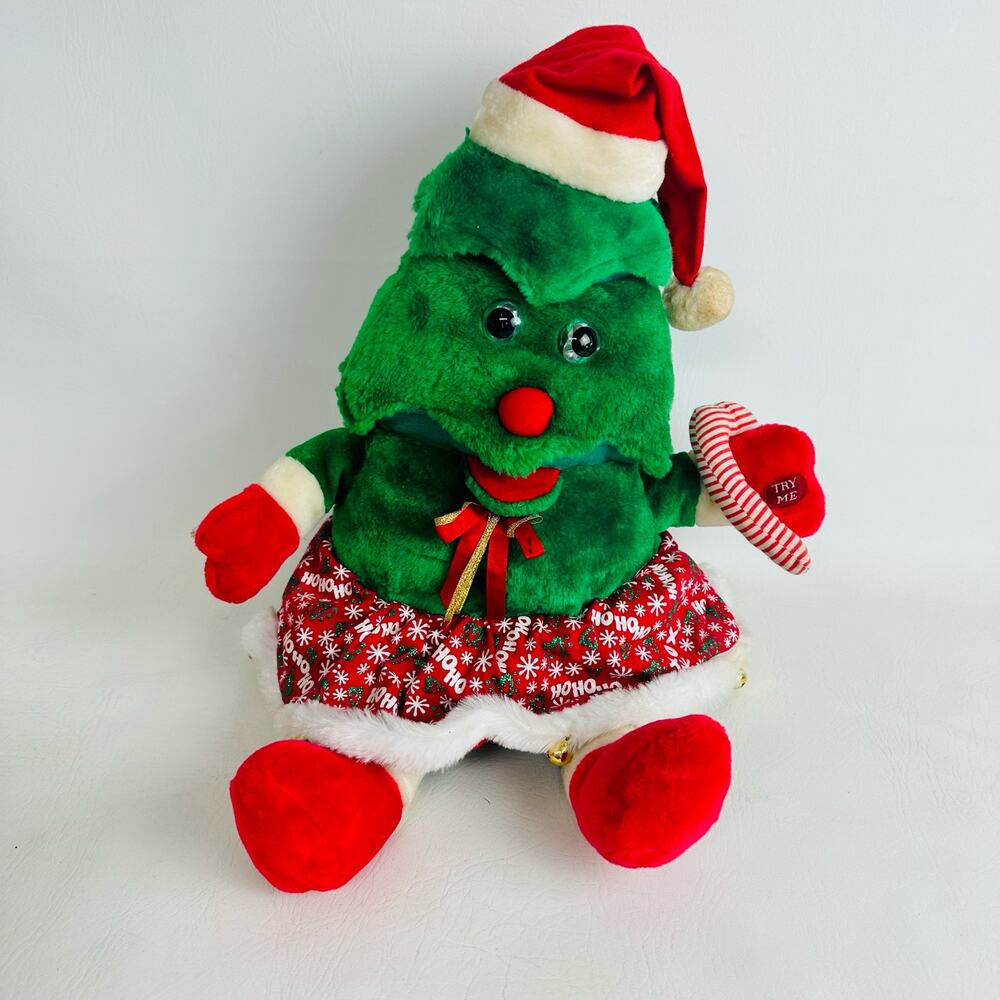Toy O Rama Animated Musical Dancing Christmas Tree‎ Plush Stuffed Decor 18"